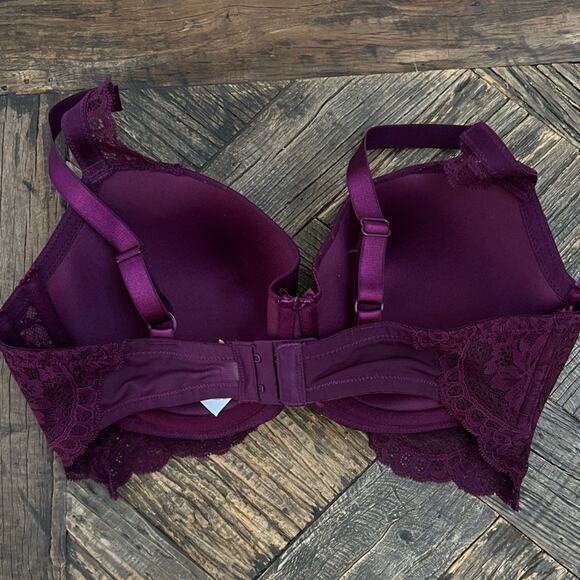 *NWOT Hunkemoller Tracey Padded Longline Underwired Bra Purple – 36DD - Picture 4 of 6